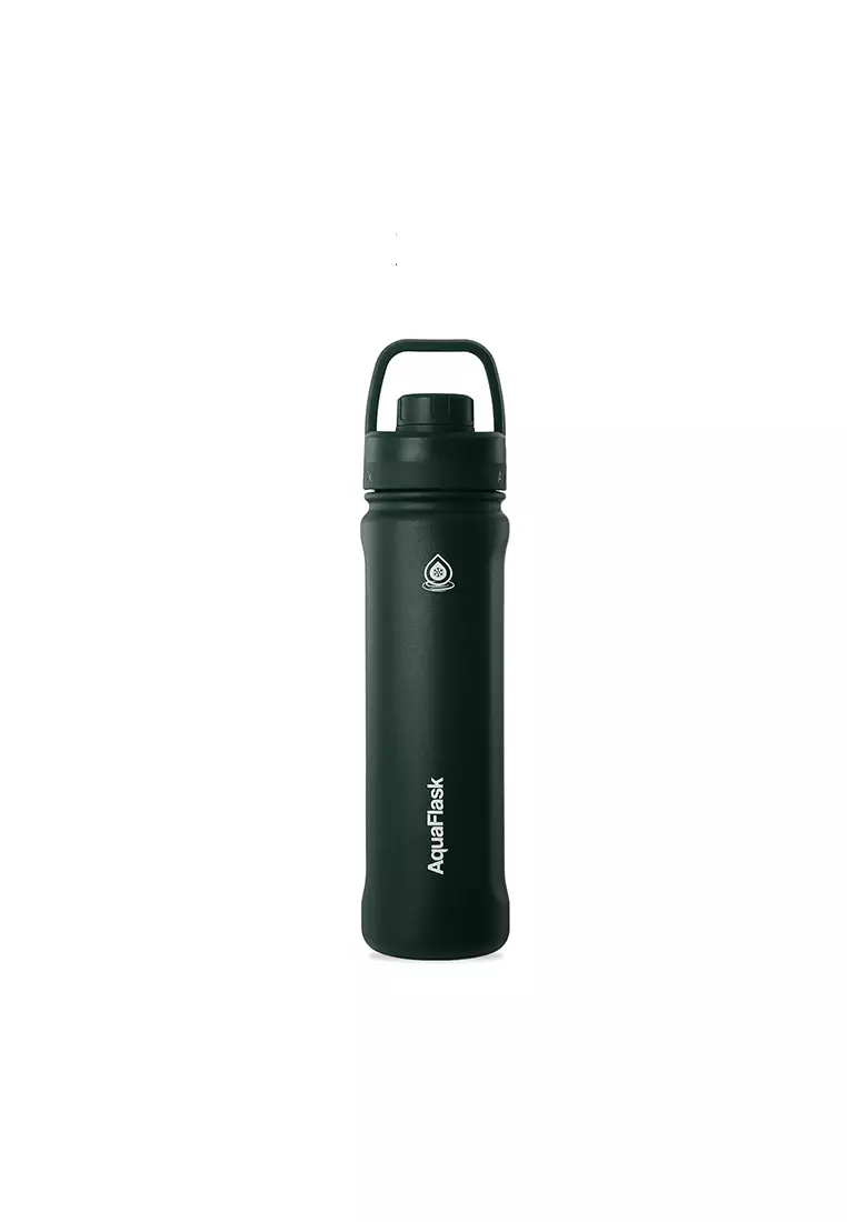 22oz Moss Green New Sports Lid Bottle Wide Mouth Vacuum Insulated Stainless Steel Drinking Water Bottle
