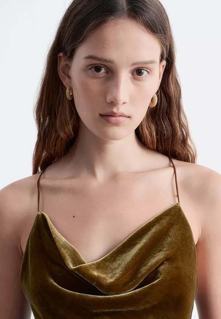 Strappy Velvet Top