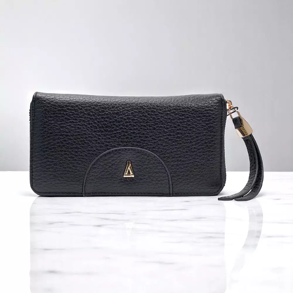 [THYS] THYS DOMPET PANJANG WANITA DENGAN ZIPPER - HITAM