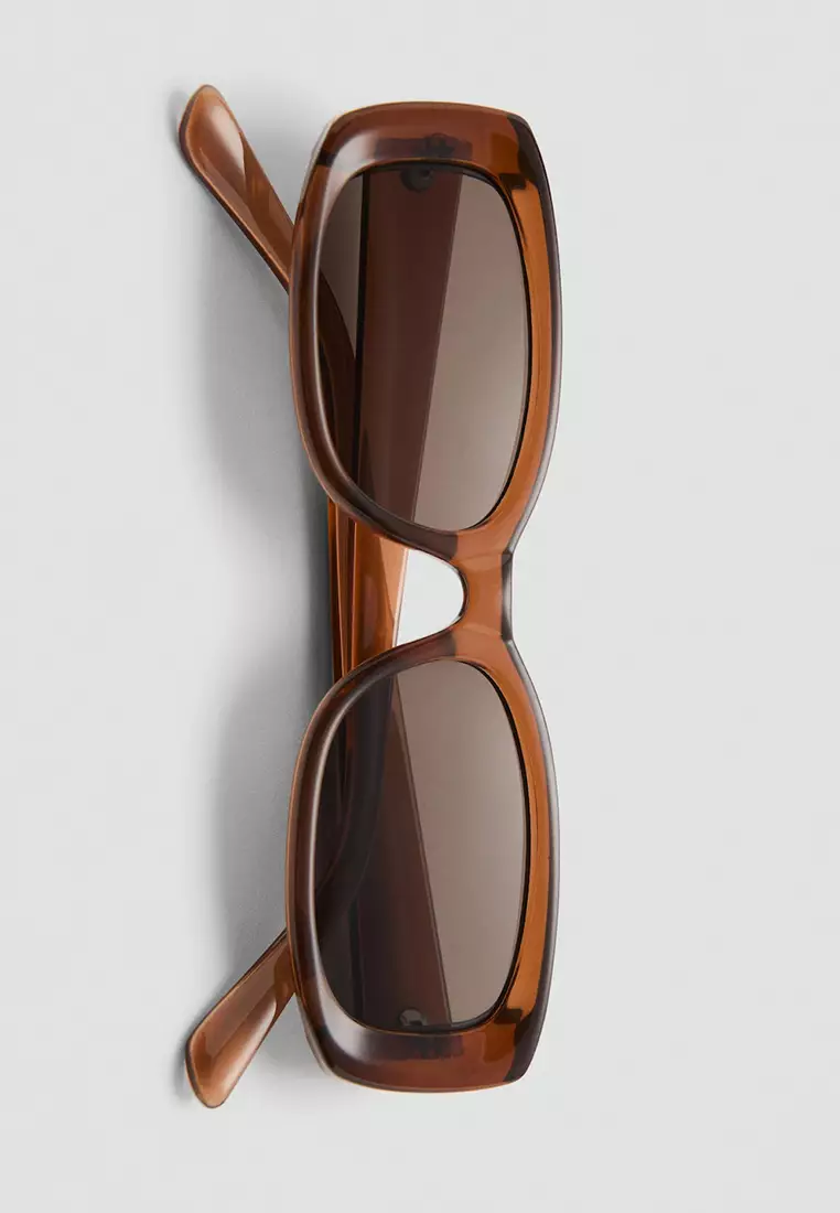 Rectangular-Frame Sunglasses