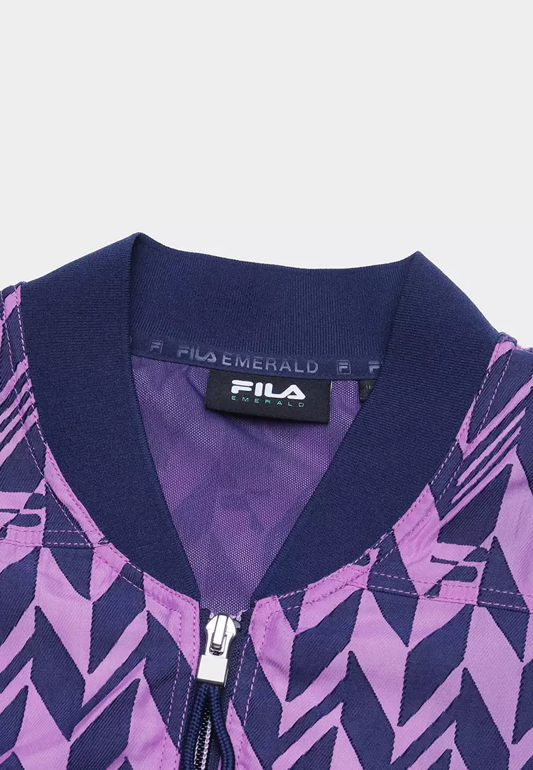 FILA CORE WHITE LINE EMERALD Women Woven Vest in Full Print