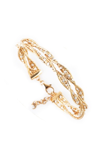 TOMEI gold TOMEI Resplendence with Glamorous Sparks Bangle, Yellow Gold 916 (IL-B2821-2C-155) 35C66ACE4197E0GS_1