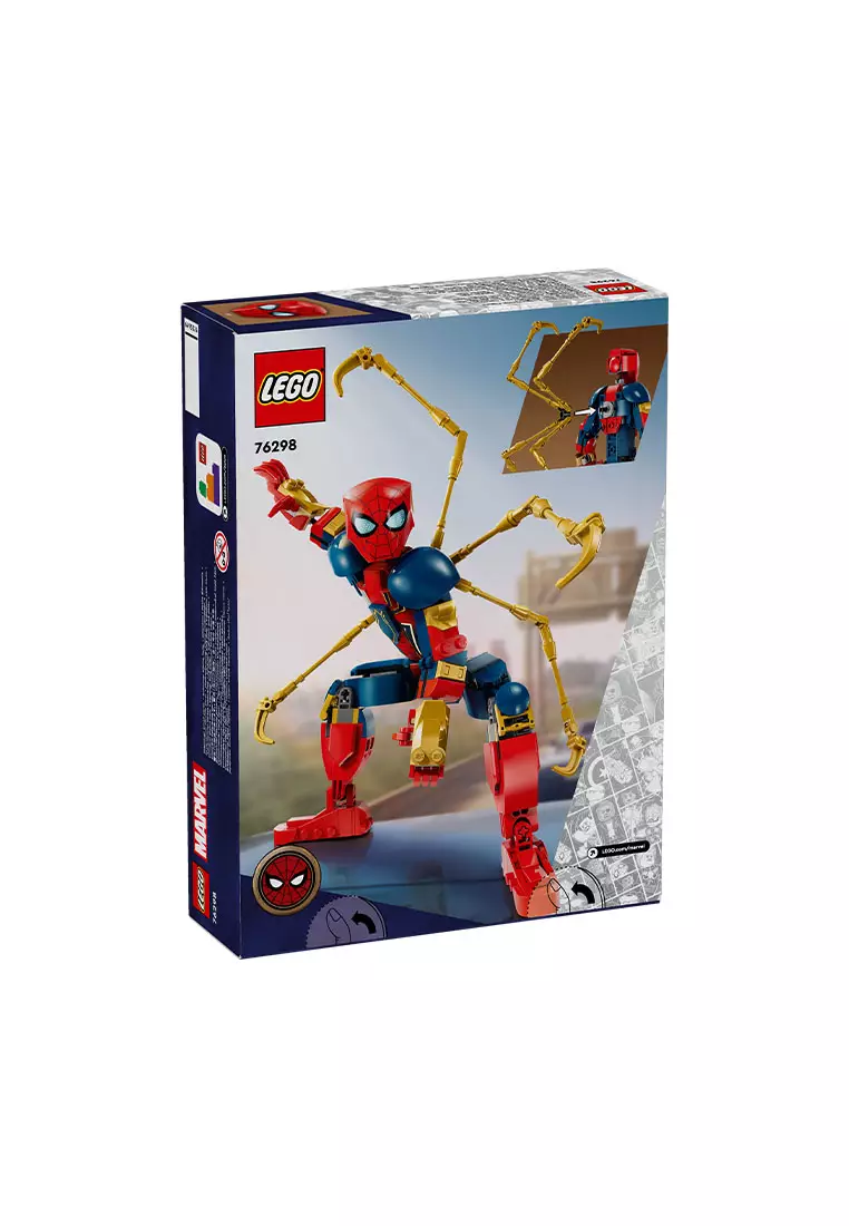 Super Heroes 76298 Iron Spider-Man Construction Figure, Age 8+, Building Blocks, 2024 (303pcs)