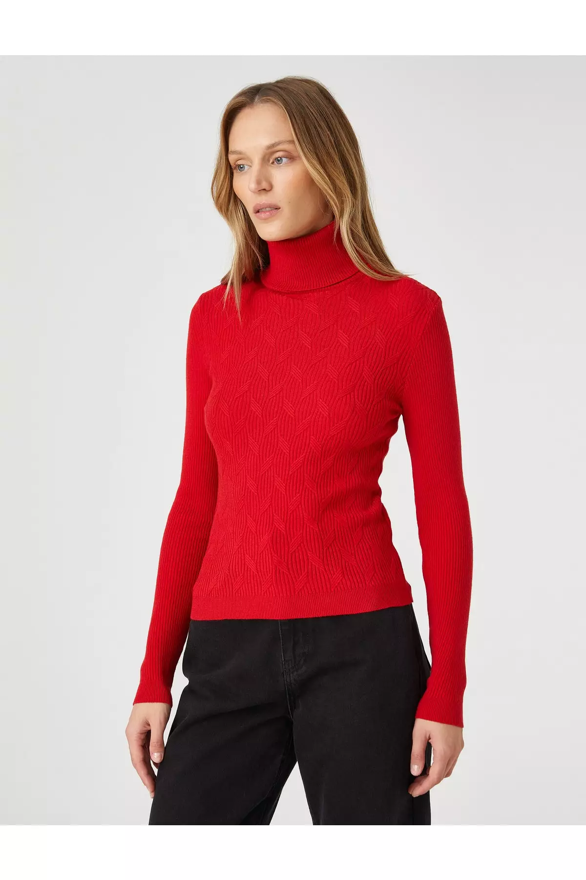 Red turtle discount neck jumper womens