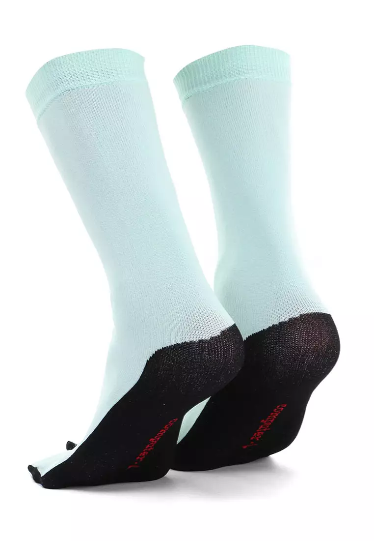 Nercyla Kaos Kaki Wanita Toe Socks Two Tone Casual Footwear Material Spandex ORIGINAL - Tosca