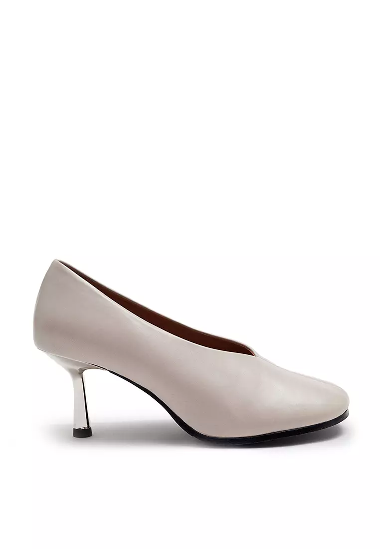 Buy Other Stories Silver Heel Leather Pumps 2024 Online ZALORA