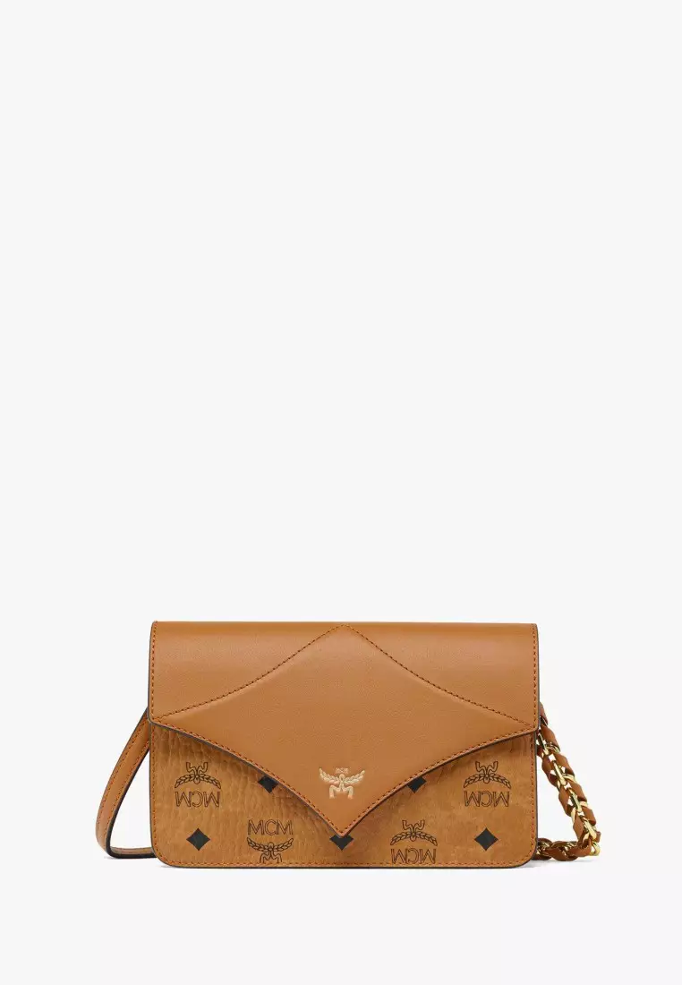 Buy MCM Diamond Shoulder Bag in Visetos Leather Mix 2026 Online