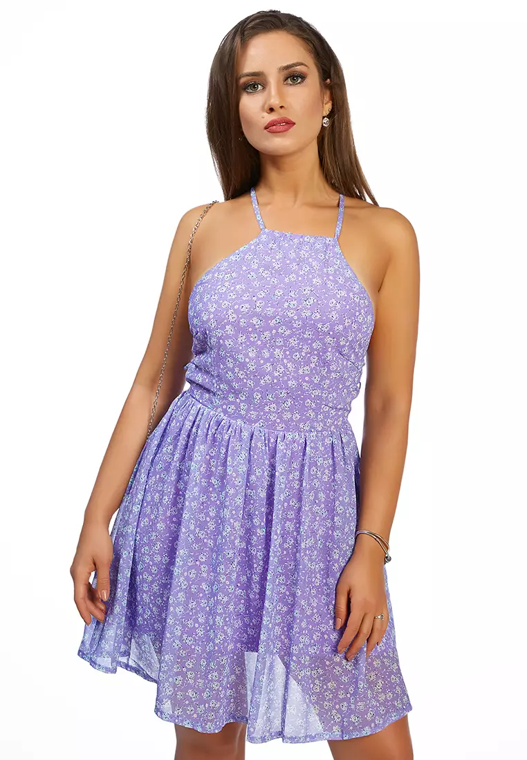 Casual purple sale summer dress