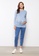 LC WAIKIKI blue Maternity Long Sleeves Cotton T-Shirt CF605AA2CE5501GS_4