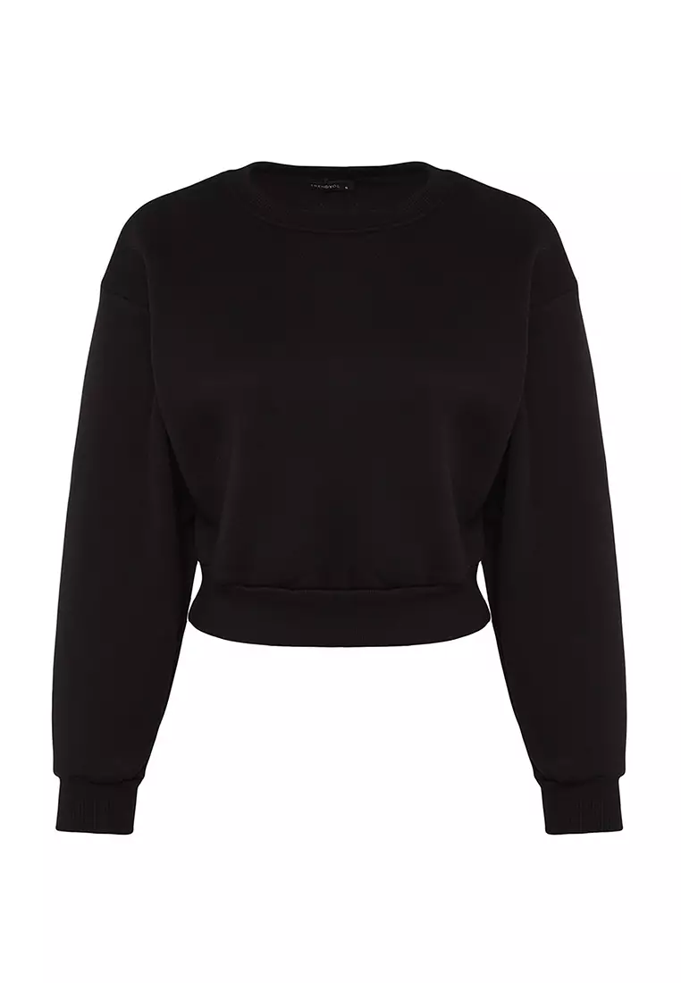 Comfy Crop Basic Sweatshirt