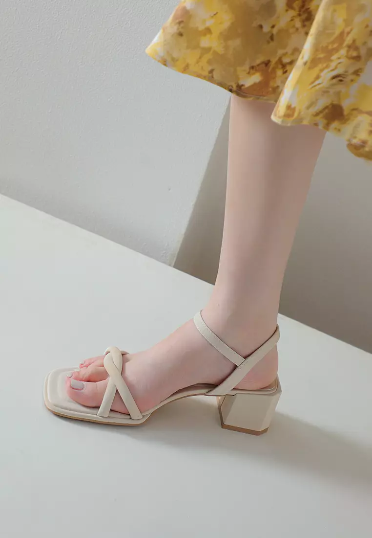 Buy Twenty Eight Shoes 5CM Cross Strap Mid Heel Sandals