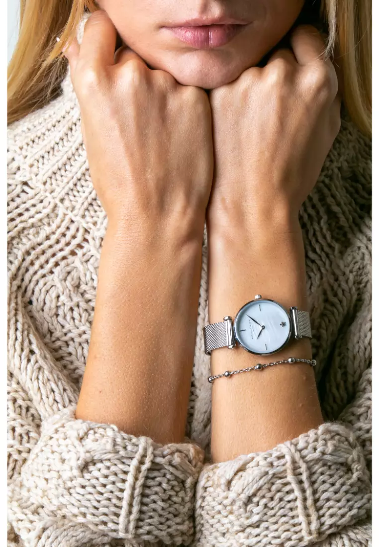 Elegant Amelia Parker Women's Watch & Jewelry Set