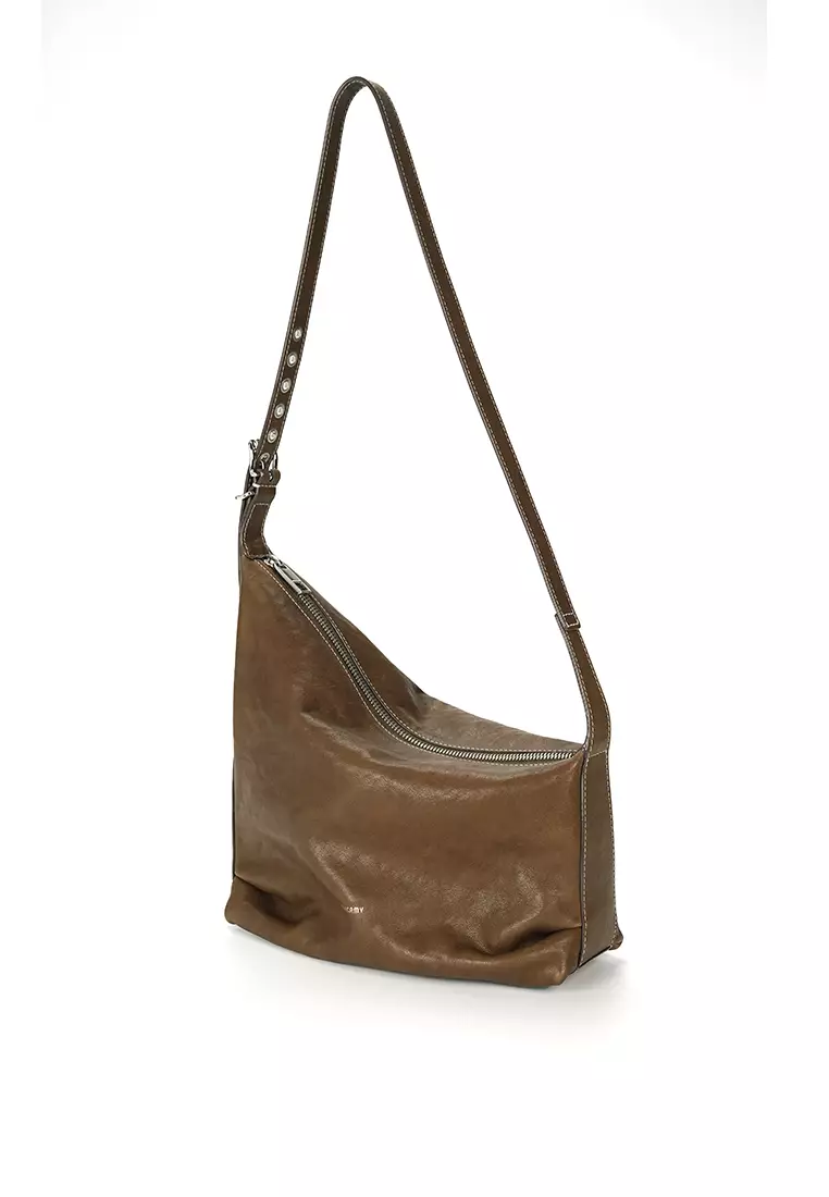 Abstract 單肩斜背袋 - 可可棕