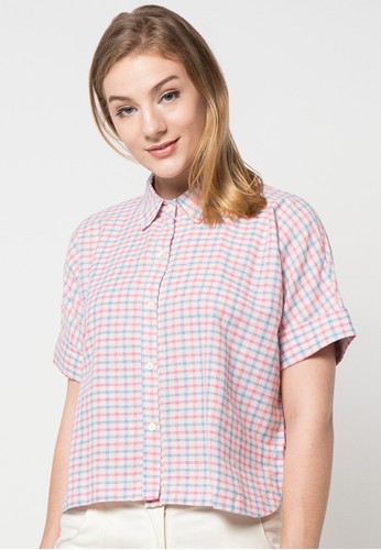 Checkered shirt in PINK