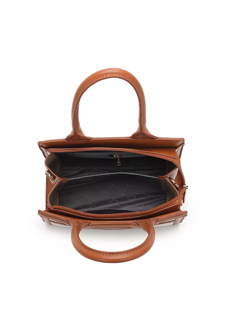 Women's Top Handle Bag / Sling Bag / Crossbody Bag / Shoulder Bag - Off White