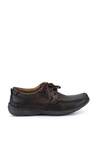 Knight brown Lace Up Boat Shoes F833DSHA5C2C4BGS_1