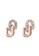 Her Jewellery gold Union Earrings (Rose Gold) - Made with premium grade crystals from Austria 59837AC75BB78FGS_2