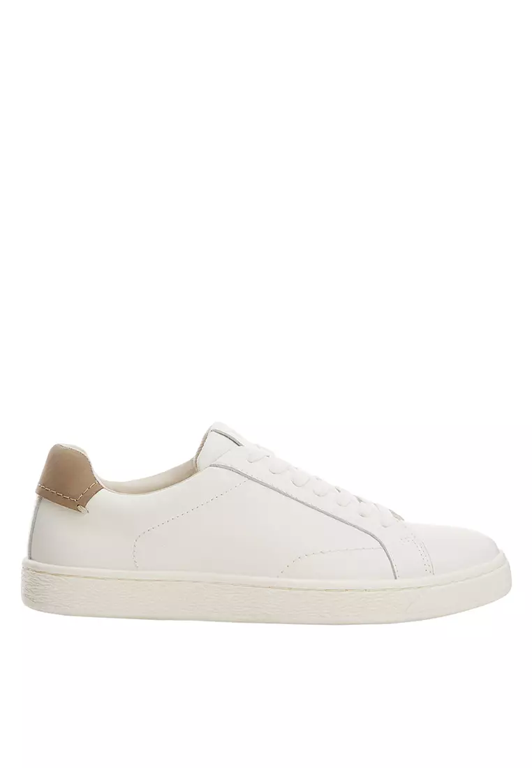 Buy MANGO Man Contrasting Panel Leather Sneakers 2024 Online | ZALORA ...