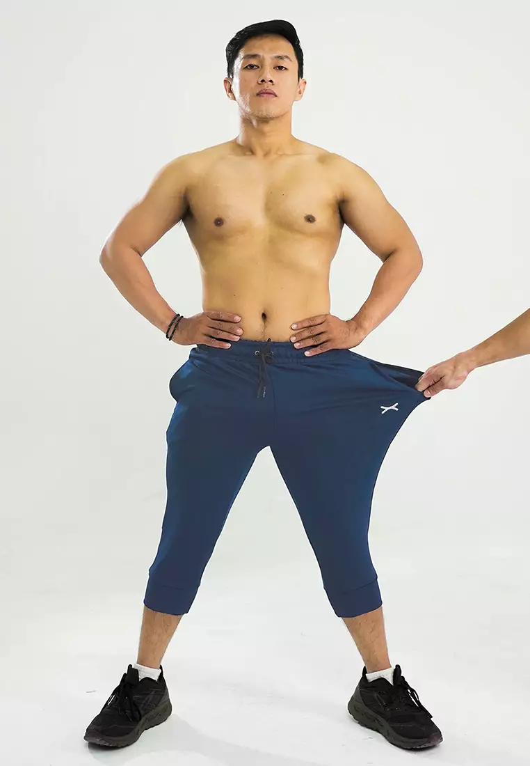 Jogger Pants 3/4 Stretch FastTrack series Navy