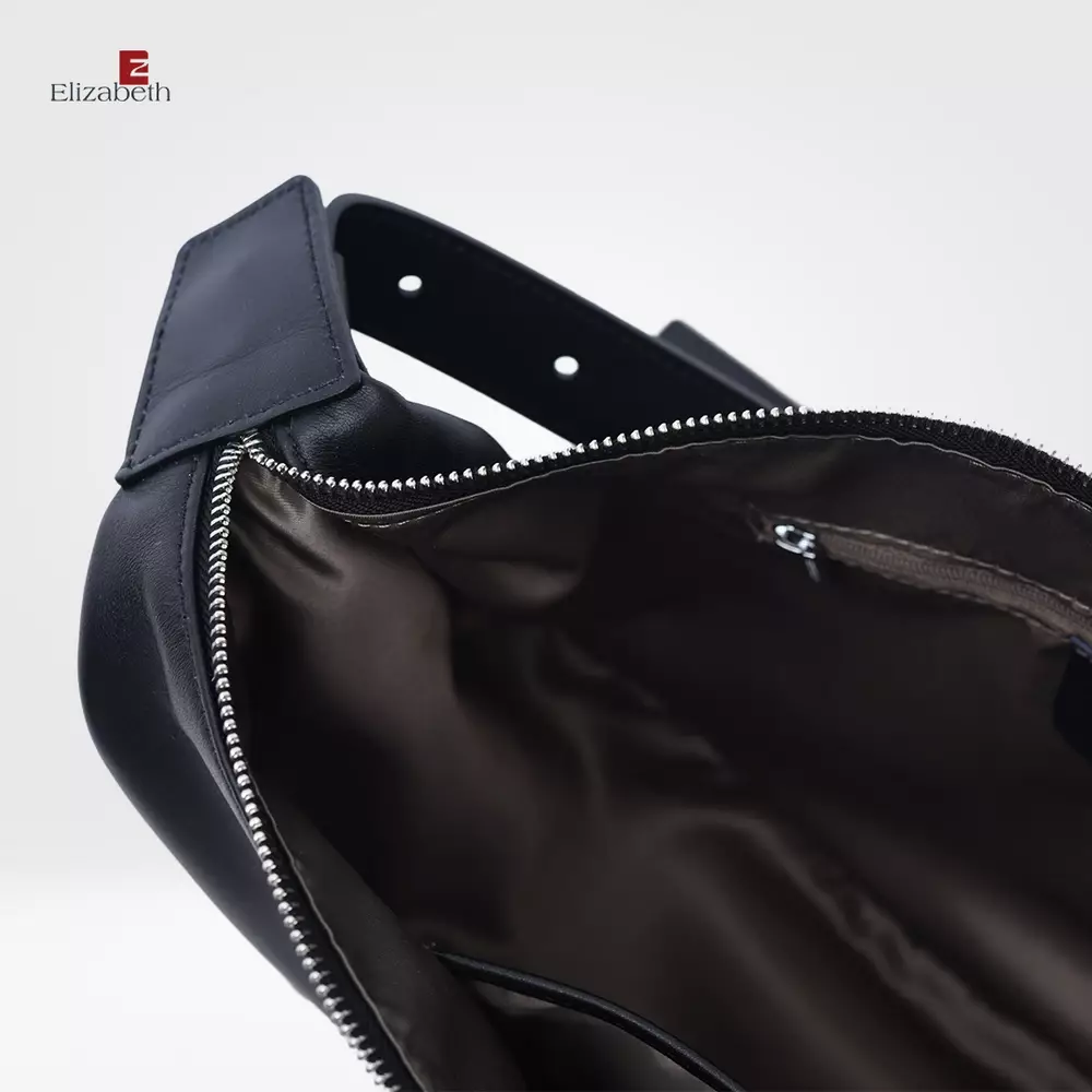 Tas Elizabeth Genuine Leather Shoulder Bag 0720-0473 Black