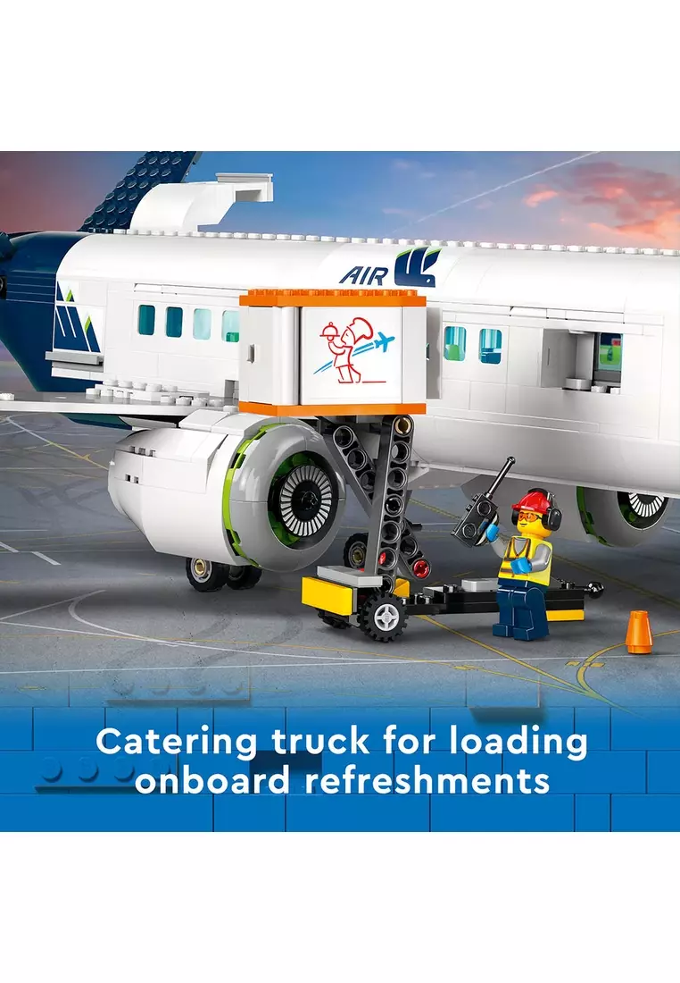City 60367 Passenger Airplane, Age 7+, Building Blocks, 2023 (913pcs)