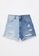 LC WAIKIKI blue High Waist Women's Denim Shorts F42D1AA919437EGS_5