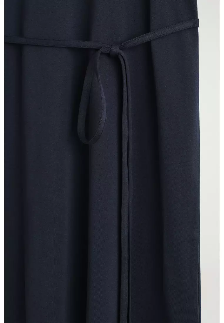 BELTED MIDI T-SHIRT DRESS