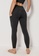 HAPPY FRIDAYS black High Waisted Stretch Sport Tights QF2069 3D80DAA0BE8304GS_3