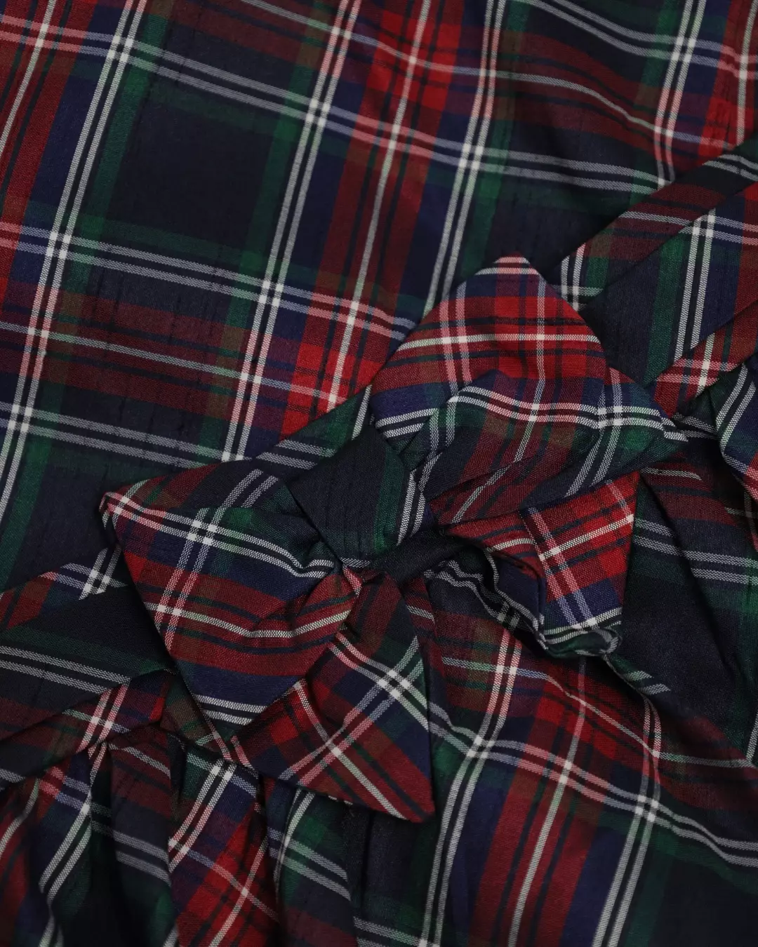 Girls Joy Plaid Dress - Baju Anak Perempuan (Merah)