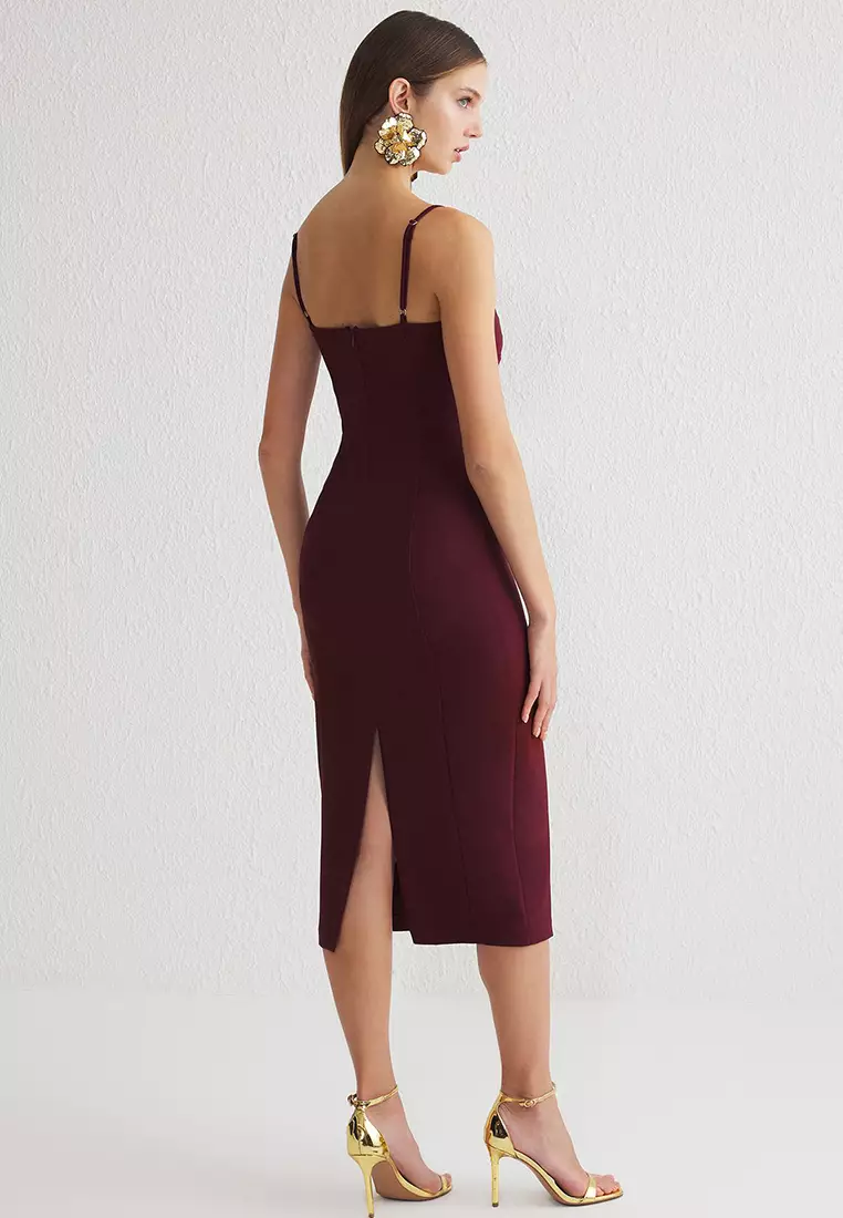 Midi Spaghetti Strap Dress