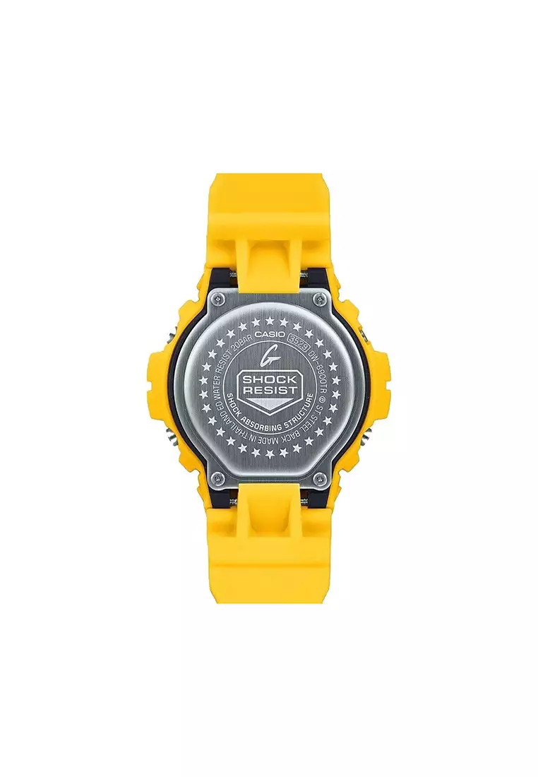G-Shock DW-6900TR-9DR Men Digital Watch with Yellow Resin Band