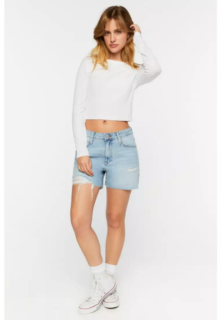 Forever 21 denim shorts hot sale