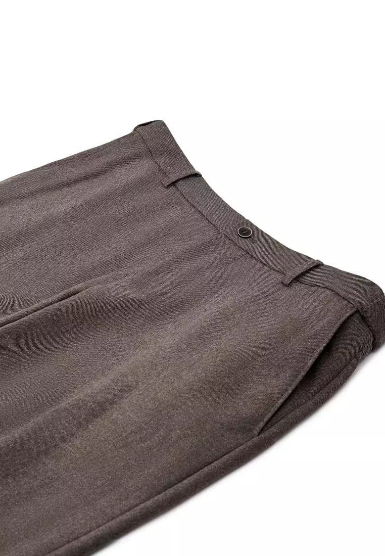 G2000 Teflon Smart Fit Twill Suit Pants with Elastic Waist Band