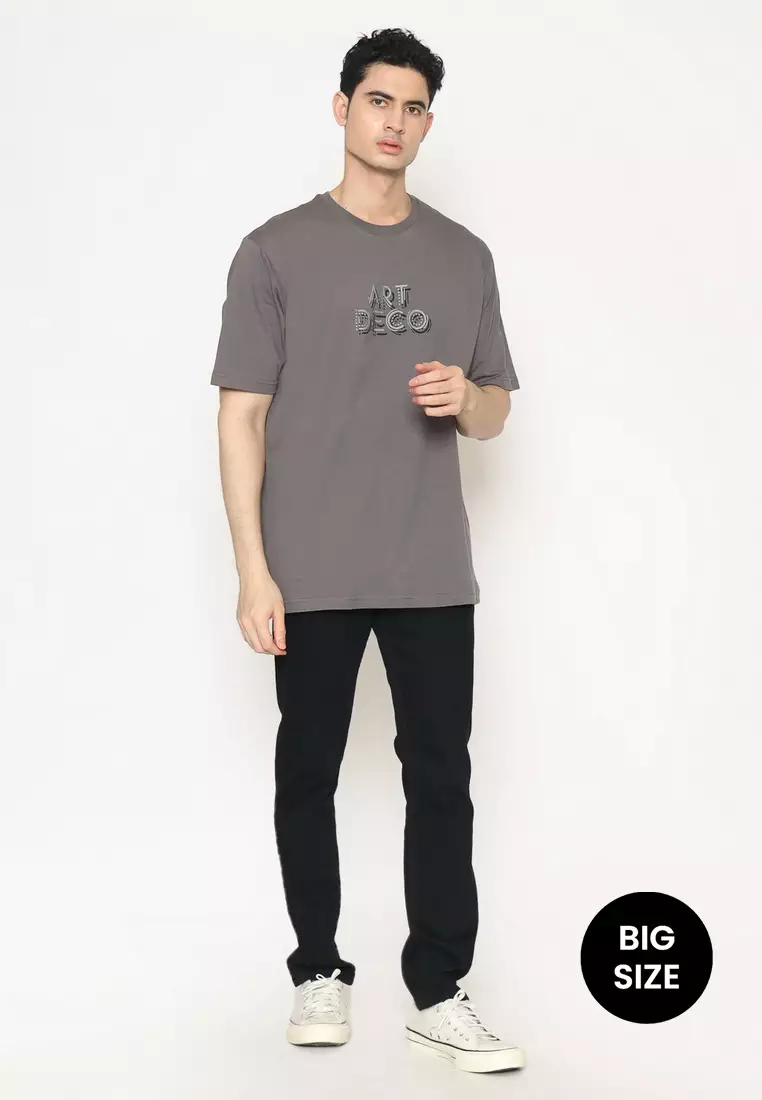 POLICE T-Shirt Cotton Combed Big Size Pria 2078280141