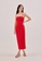 Love, Bonito red Hermione Knot Back Padded Midaxi Dress 8B641AA259CDC3GS_1