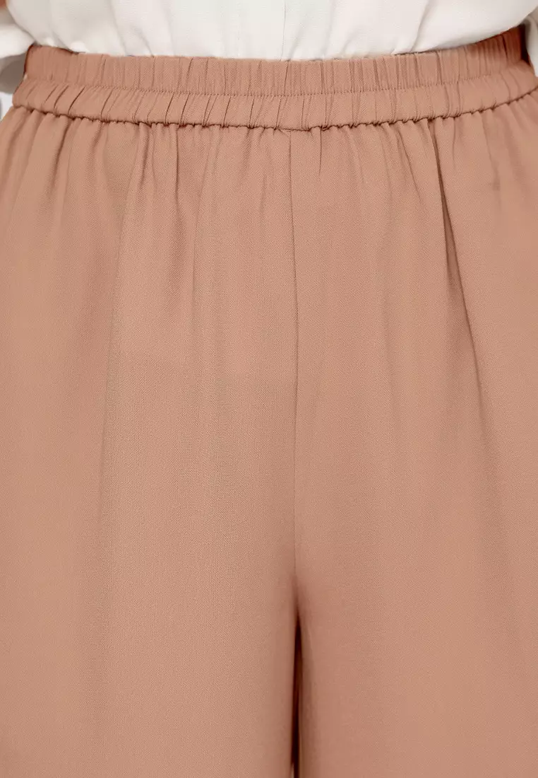 Long Cullot Casual Look Color Soft Brown By Brilliant Girl Warna COKLAT