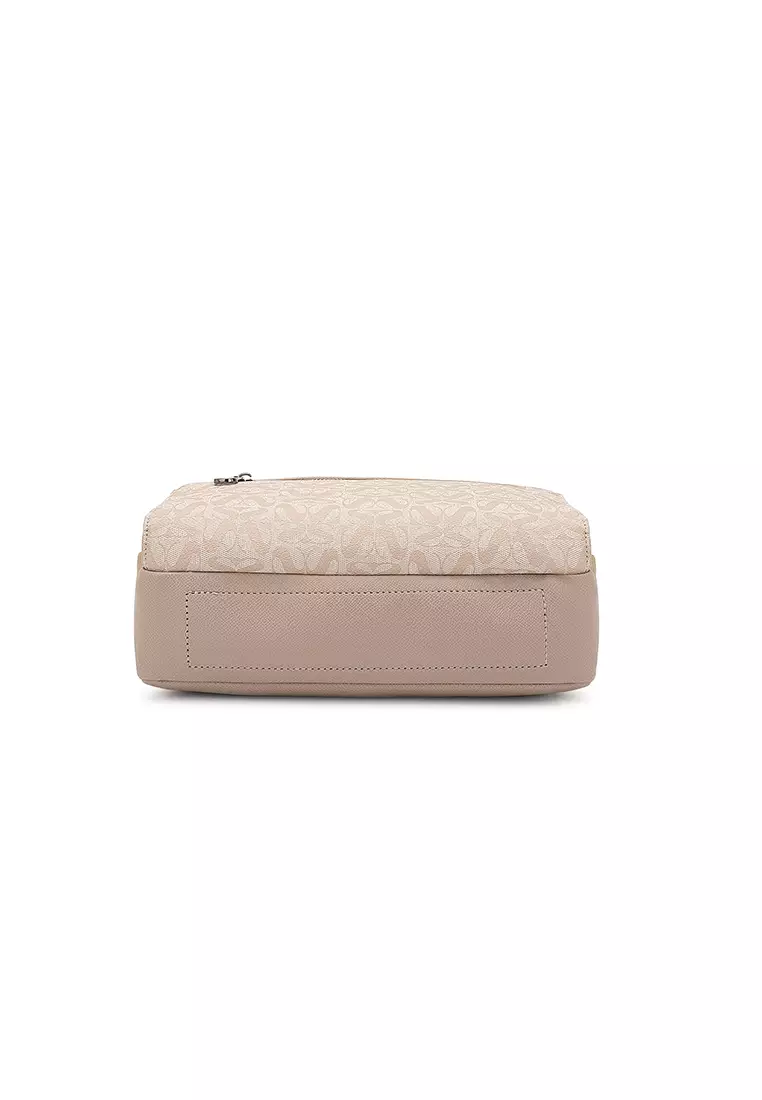 Men's Sling Bag / Crossbody Bag - Beige
