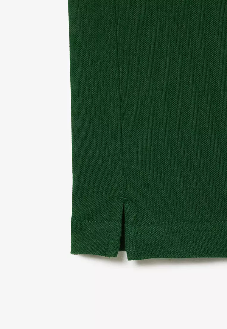 Slim Fit Stretch Petit Piqué Polo Shirt - Green