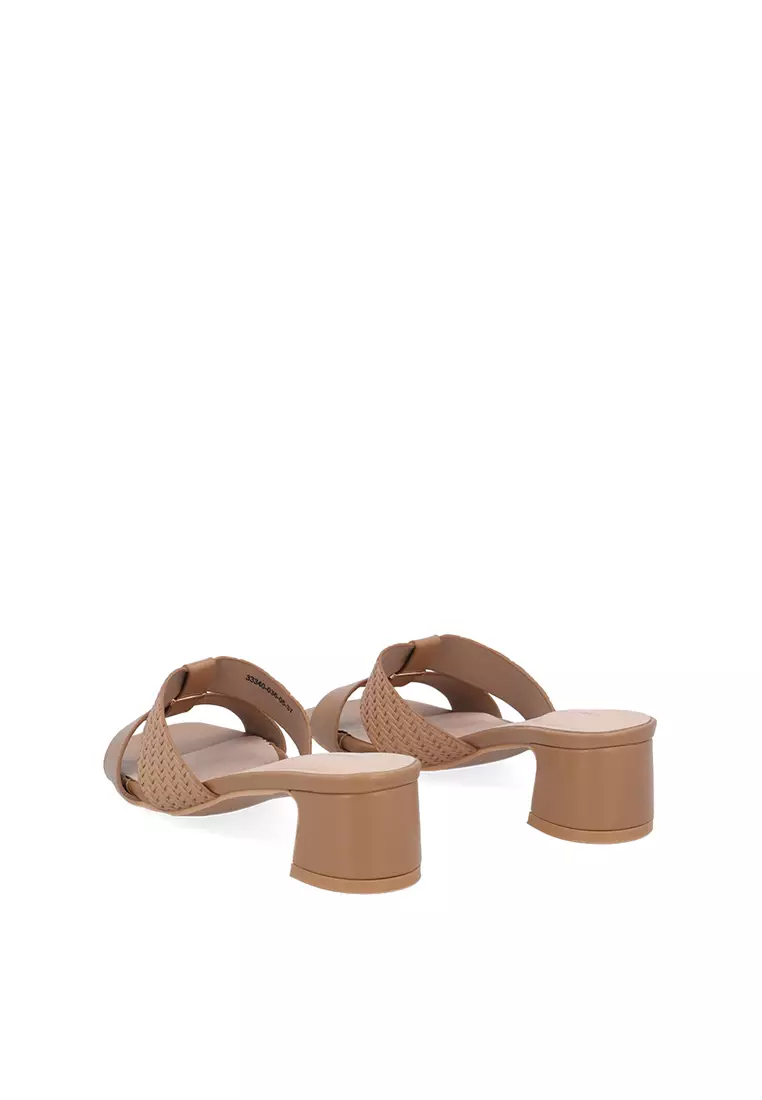 Brown Noelle Block Heel Sandals