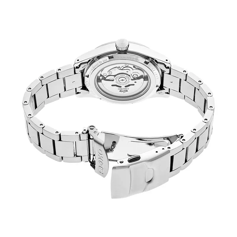 Jam Tangan Pria Seiko 5 Sports SRPG27K1 Field Sports Style Automatic Black Dial Stainless Steel Strap