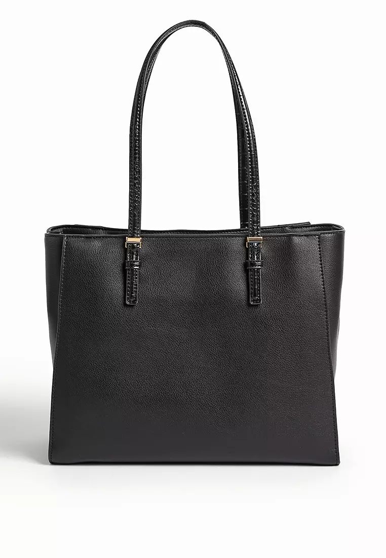 Faux Leather Tote Bag