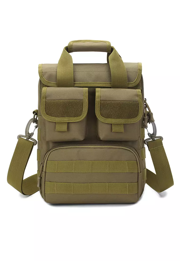 Buy Lara Men's Outdoor Sports Large Volume Shoulder Bag Brown