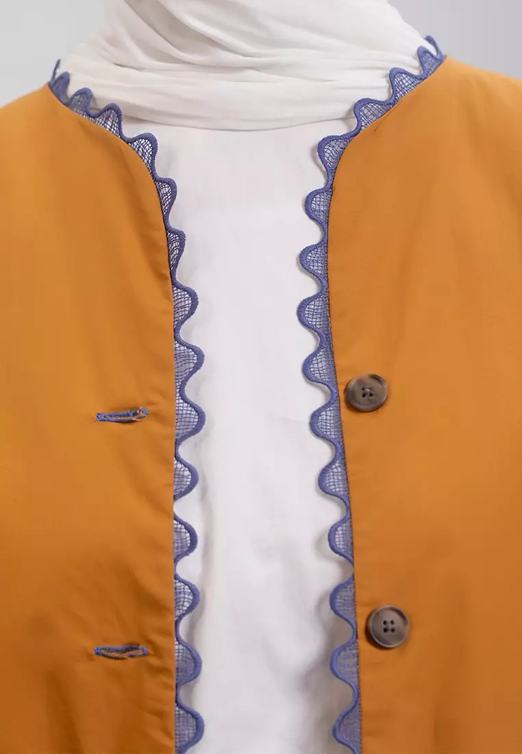 Kami Mika Oversized Top Mustard