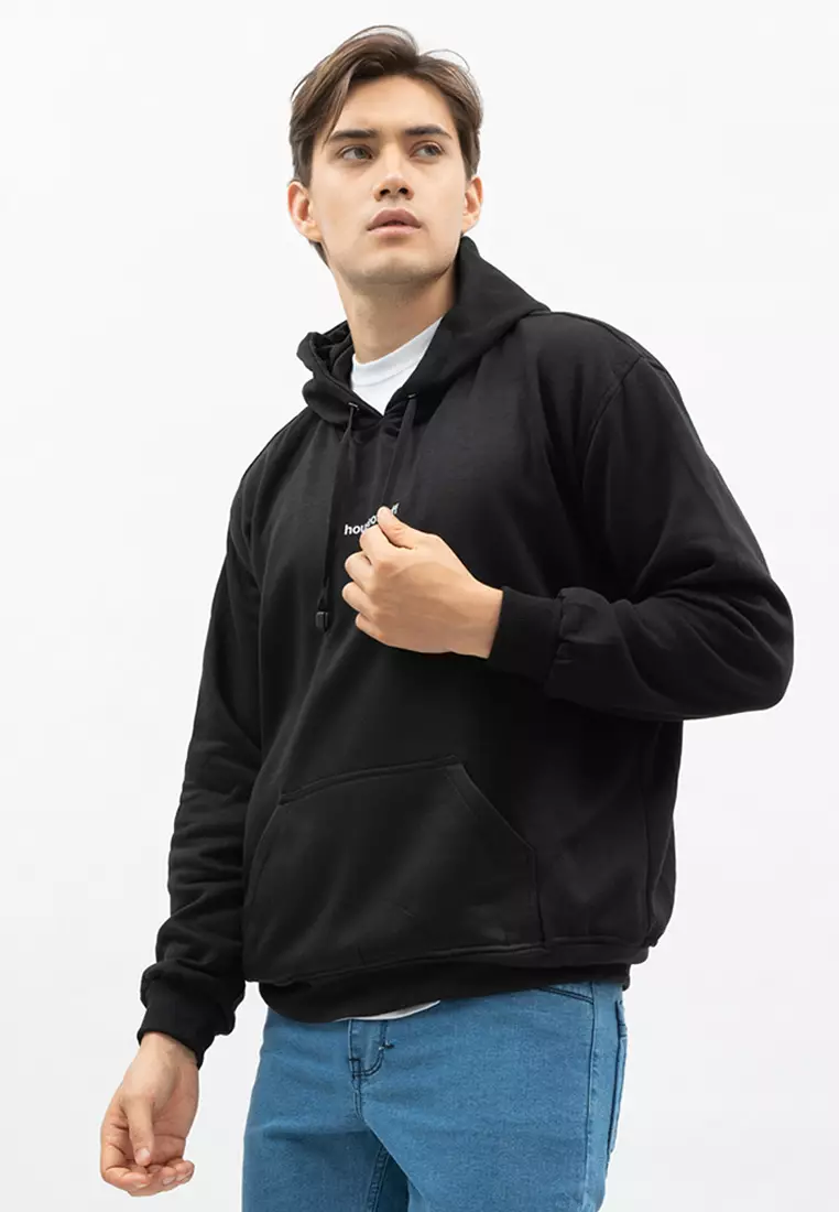 Houseofcuff Jaket Jumper Hoodie Sweater Hitam Motif Peta Indonesia