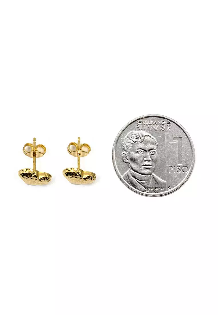 18K Italian Made Yellow Gold Earrings