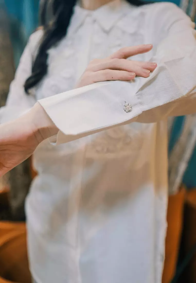 Urban Exchange Miranda White Shirt - Atasan Tunik Kemeja Putih Warna White