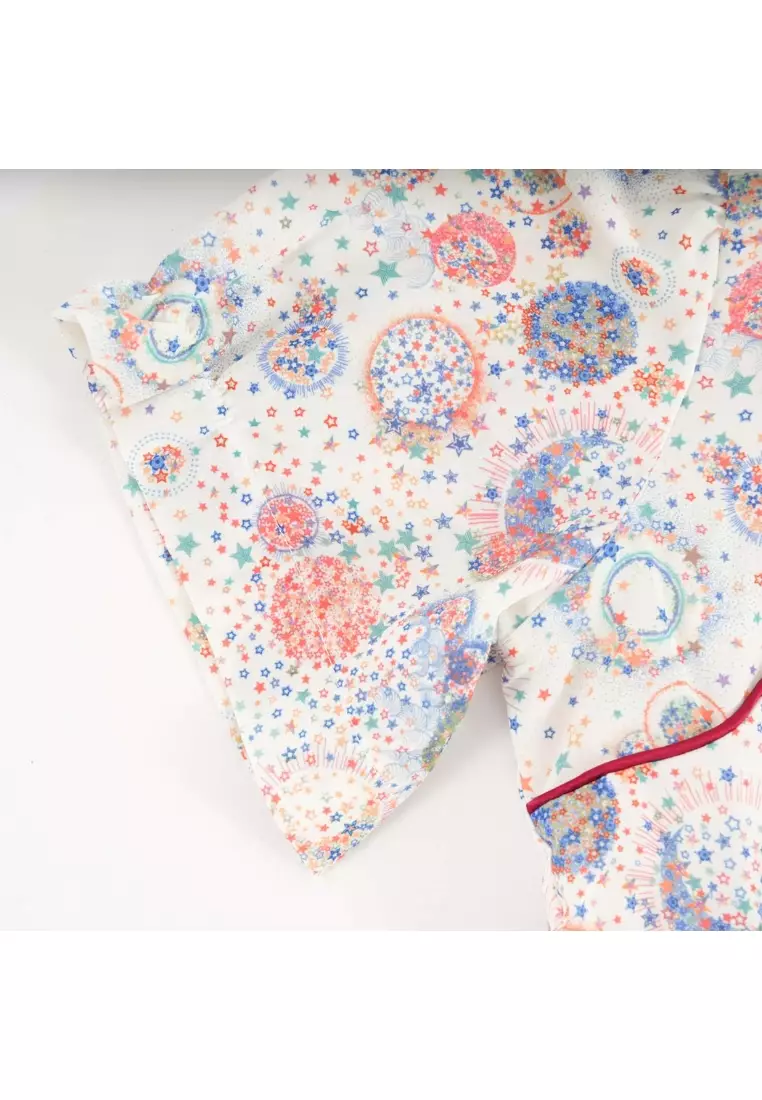 星星月亮女童漢服唐裝連衣裙0852