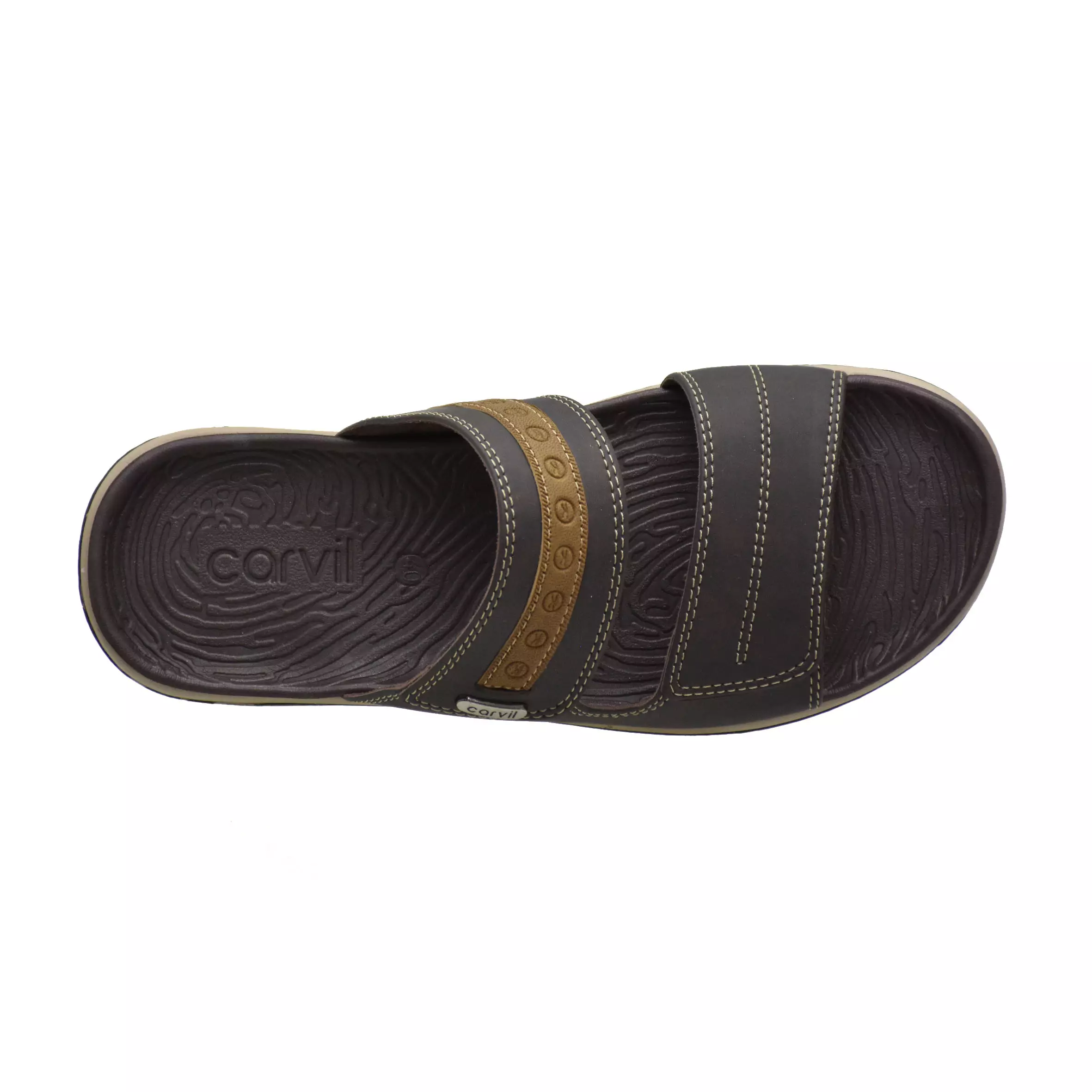 Carvil Sandal Pria Bologna-02 M Dark Brown