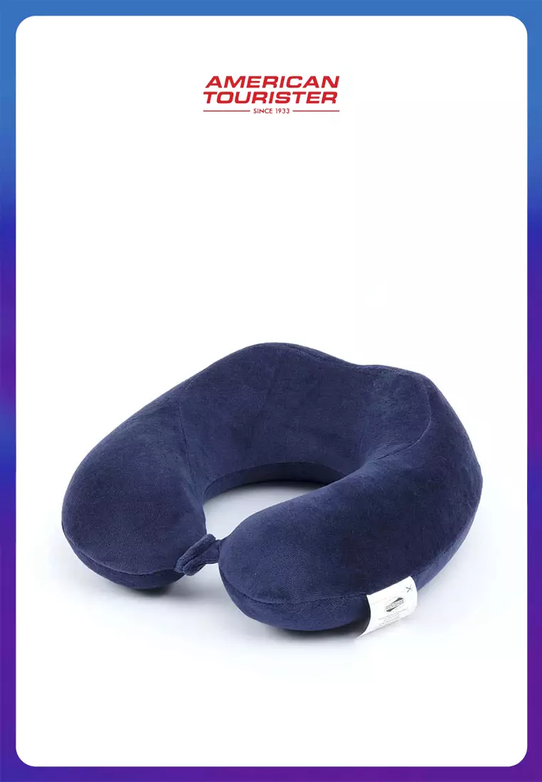 American Tourister Travel Accessories Memory Foam Pillow – Navy