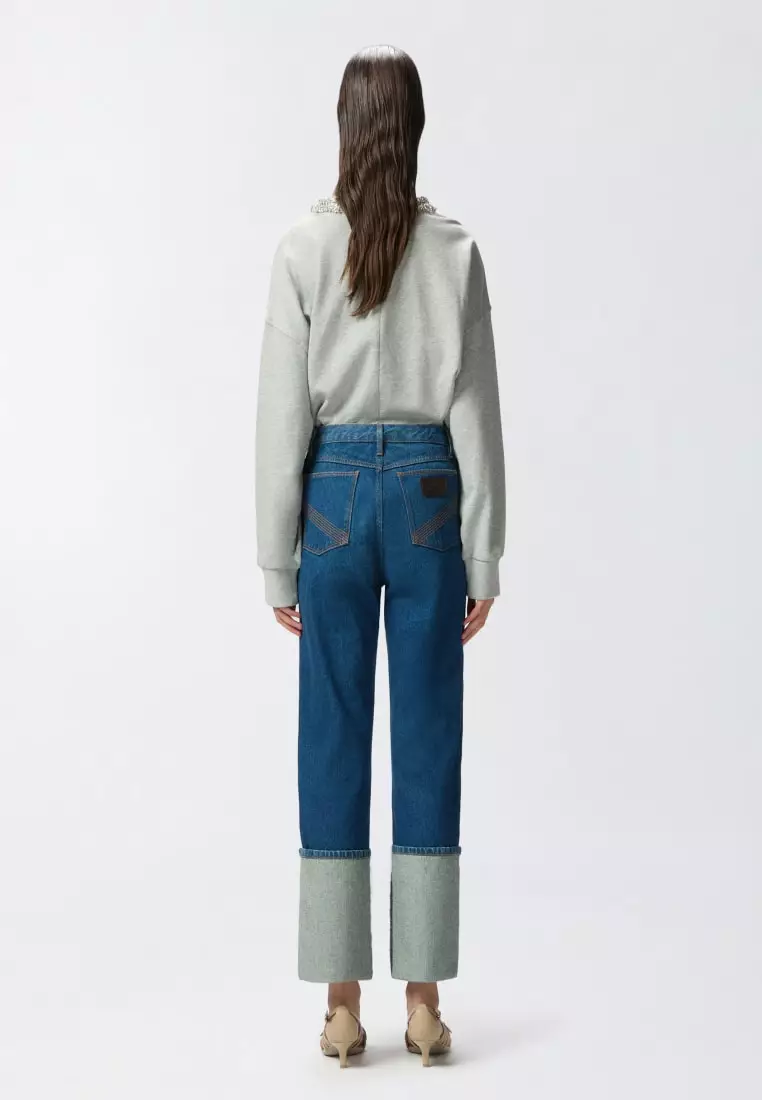 Buy Pinko Shaka straight denim trouser - Patrick McDowell Capsule